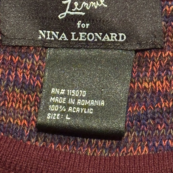 Nina Leonard Multicolor Long Sleeve Dress - Picture 7 of 12